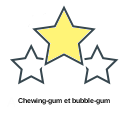 Chewing-gum et bubble-gum