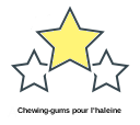 Chewing-gums pour l'haleine