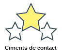 Ciments de contact