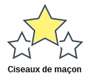 Ciseaux de maçon