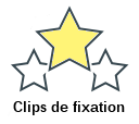 Clips de fixation