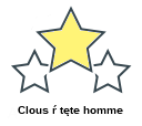 Clous ŕ tęte homme