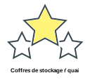 Coffres de stockage ŕ quai