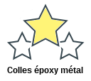 Colles époxy métal