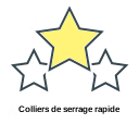 Colliers de serrage rapide