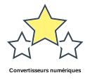 Convertisseurs numériques