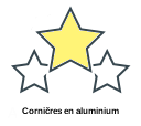 Corničres en aluminium