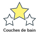 Couches de bain