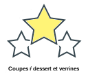 Coupes ŕ dessert et verrines