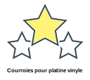 Courroies pour platine vinyle