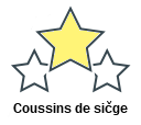 Coussins de sičge