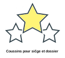 Coussins pour sičge et dossier