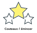 Couteaux ŕ émincer