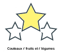 Couteaux ŕ fruits et ŕ légumes