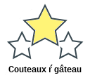 Couteaux ŕ gâteau