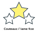 Couteaux ŕ lame fixe