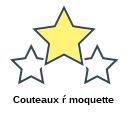 Couteaux ŕ moquette