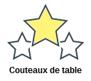 Couteaux de table