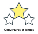 Couvertures et langes