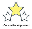 Couvre-lits en plumes