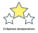 Crépines temporaires