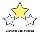 Cristallins pour masques