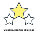 Culottes, shorties et strings