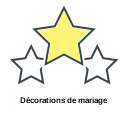 Décorations de mariage