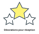 Décorations pour réception