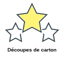 Découpes de carton