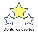 Dentures droites