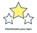 Désinfectants pour tapis