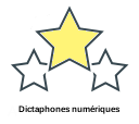 Dictaphones numériques