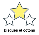 Disques et cotons