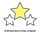 Distributeurs d'eau chaude