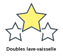 Doubles lave-vaisselle