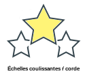 Échelles coulissantes ŕ corde