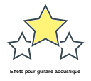 Effets pour guitare acoustique