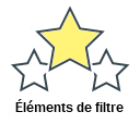 Éléments de filtre