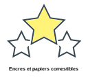 Encres et papiers comestibles