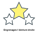 Engrenages ŕ denture droite