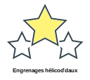 Engrenages hélicoďdaux