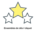 Ensembles de clés ŕ cliquet