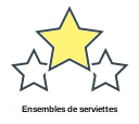 Ensembles de serviettes