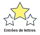 Entrées de lettres