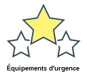 Équipements d'urgence