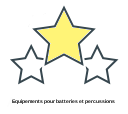 Equipements pour batteries et percussions