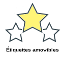 Étiquettes amovibles