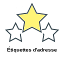 Étiquettes d'adresse