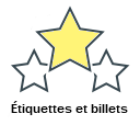 Étiquettes et billets